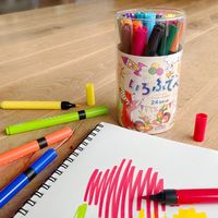 コクヨ いろふでぺん 24色セット 水性ペン KE-AC34-24 1箱