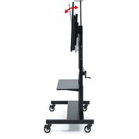 サンワサプライ 55~75型対応手動昇降液晶ディスプレイスタンド CR-PL45BK 1台（直送品）