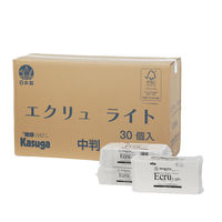 春日製紙工業 ニューズペーパータオルエクリュライト中判(レギュラーサイズ)200枚 520894 1セット(30パック)