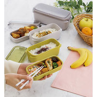 スケーター PALB6 ラク洗2段ランチボックス 600ml 【アンバーイエロー】 727450-PALB6 1個（直送品）