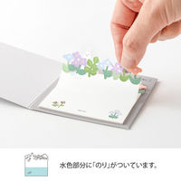 デザインフィル 付せん紙 型抜き 花畑柄 20枚入 19103006 1セット(3個)（直送品）