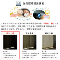 【軒先渡し】マッチングジャパン カーテン市場 防炎、遮光1級カーテン 1600×2640mm ダークグレー 1枚（直送品）