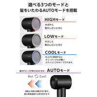 ドライヤー I字型 速乾 マイナスイオン 軽量280g コンパクト 旅行用 ポーチ付き ブラック TD620A-K テスコム 1個（直送品）