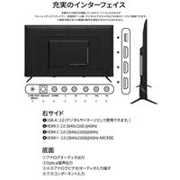 JAPANNEXT 【設置込み】50インチワイド4K液晶モニター 純正スタンドセット JN-HDR50VUHDJRSA-KUMI 1台（直送品）