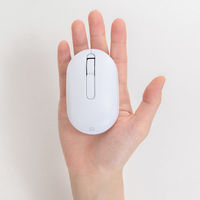 ナカバヤシ 無線静音 カードサイズマウス 3ボタン BlueLED ホワイト MUS-RKT246W 1個（直送品）