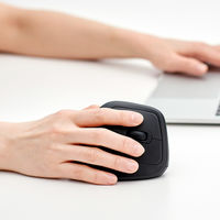 ナカバヤシ 無線静音 エルゴノミクストラックボールマウス 5ボタン 光学式 ブラック MUS-TRKF248BK 1個（直送品）