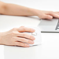 ナカバヤシ 無線静音 エルゴノミクストラックボールマウス 5ボタン 光学式 ホワイト MUS-TRKF248W 1個（直送品）