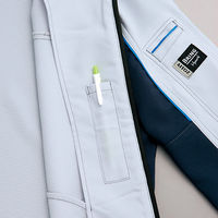 アイトス 長袖ブルゾン シルバーグレー×ネイビー S 9130-003-S 9130 1着（直送品）