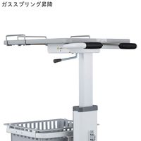 アズワン 椅子付きナースカート SN-C1T2-W 1個 8-918-01（直送品）