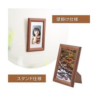 ハクバ写真産業 ウッドフレーム パレッテ 2L ブラウン FWPLT-BR 1個 64-7755-72（直送品）