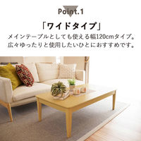 タマリビング ステディ センターテーブル 幅1200×奥行650×高さ380mm ブラウン 1台（直送品）