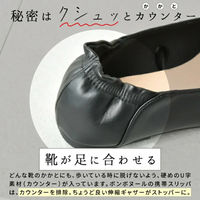 ディーエーピーネットワーク 携帯スリッパ アイボリー Lサイズ 室内履き フォーマルスリッパ bon012_IV-L 1足（直送品）