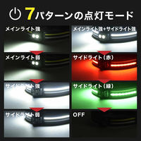 大河商事 充電式マルチヘッドライト LEDライト 充電式 ヘッドライト monowa065BK 1S(1S)（直送品）