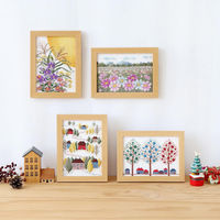 刺しゅうキット 12ヶ月の小さな花風景 NO.7554 10月 コスモスの咲く風景 ~マリー・カトレーヌコレクション~ OLY-K7554（直送品）