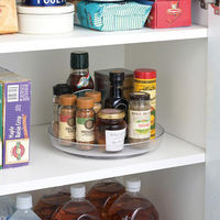 リバティーコーポレーション 冷蔵庫 収納 回転トレー クリアブルー LD-284 1個（直送品）