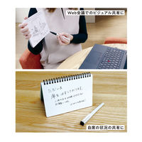 SHIROita シロイタ B6 方眼ノート ホワイトボード&ボードマーカー付き ブラック D09807 1セット(1冊×2)（直送品）