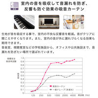 【軒先渡し】マッチングジャパン カーテン市場 音漏れ防ぐ効果、吸音カーテン 1200×2570mm グリーン 1枚（直送品）