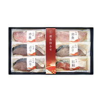 【手土産やお祝いの贈り物に】 漬魚詰合せ ギフトカード　桐箱　専用紙袋付き（直送品）