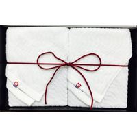 【手土産やお祝いの贈り物に】 極金のしゃり(R) 極銀のしゃり 今治タオル ギフトセット B ギフトカード　二重封筒　熨斗（御祝）（直送品）