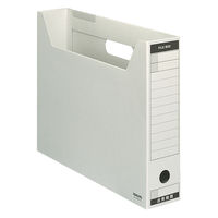 コクヨ　ファイルボックス-FS　＜Bタイプ＞　B4ヨコ　背幅75mm　グレー　B4-SFBN-M　1冊