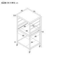 クロシオ 【法人限定】アート レンジワゴン モダンナチュラル 62223 1個（直送品）