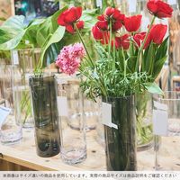 ホワイエ 花瓶 フラワーベース 割れないポリカーボネート製 PVシリンダーグレー 直径17.5cmx高さ60cm 2300039GY 1個（直送品）