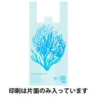 アスクル 海をまもるレジ袋 サンゴ （寄付金付き） バイオマスポリエチレン25%入 20号  1セット（1袋(100枚入)×30袋）  オリジナル