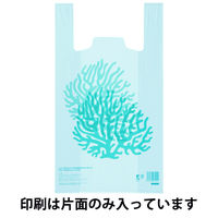 アスクル 海をまもるレジ袋 サンゴ （寄付金付き） バイオマスポリエチレン25%入 45号  1セット（1袋(100枚入)×30袋）  オリジナル