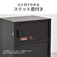 【軒先渡し】B.Bファニシング Posten(ポステン) 宅配ボックス 幅420×奥行360×高さ820mm ブラック 1台（直送品）