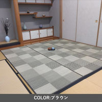 イケヒコ DXモンド い草カーペット 2610×2610mm ブラウン 1031370060402 1枚（直送品）