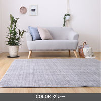 イケヒコ ノートIIIM ラグ 1300×1850mm ネイビー 1271060191801 1枚（直送品）