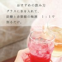 赤紫蘇の梅酒 紀州南高梅 1800ml 1本 中野BC 梅酒 リキュール