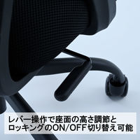 YAMAZEN キャスター付き スタッキングチェア 4脚組 ミーティングチェア 積み重ね CKSC-C55(GR/BK)*4 1セット（直送品）