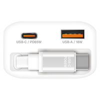 エアージェイ リール式USB-Cケーブル内蔵コンセント充電器 AKJ-65PDR 1台（直送品）