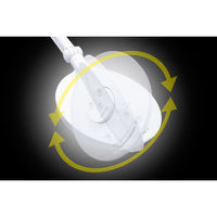 ジェントス ルミサス 高演色クランプ式リモコンデスクライト DK-R117WH 1台（直送品）