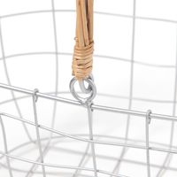 ワイヤーオーバルバスケット シルバー studio CLIP