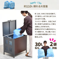 【軒先渡し】B.Bファニシング 屋外ゴミ収納庫 Lucre Sサイズ 幅640×奥行475×高さ615mm 110L ベージュ 1台（直送品）