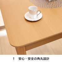 タマリビング ステディ ダイニングテーブル 幅1200×奥行750×高さ710mm ブラウン 1台（直送品）