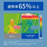 UVカット オールウェザー 折りたたみ傘 55cm ブラック 986-003 1本 日傘 遮光率・遮蔽率100％ 中谷