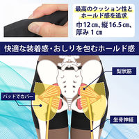 アクセス 坐骨(ざこつ)新ケアサポーター 坐骨神経痛みケア L-LL 6300092513 1着（直送品）