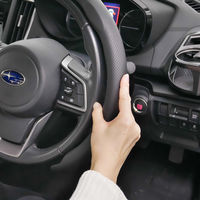 BONFORM ハンドルカバー ディンプル丸形QK 円型 S・M兼用 ブラック 6850-16BK 1個（直送品）