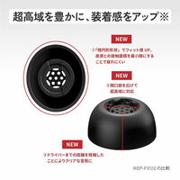 JVCケンウッド イヤーピース EP-FX13 EP-FX13M-B 1セット（直送品）