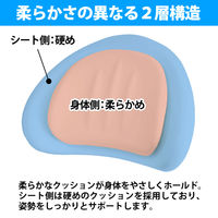BONFORM サポートクッション 腰当て 430x350mm ダークグレイ 5713-72DGY 1個（直送品）