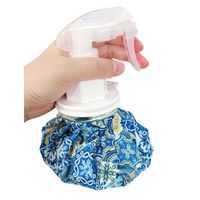 スプレー付氷嚢 500ml グリーン ほんやら堂 氷のう 冷却用品 ひんやりグッズ 繰り返し 1個