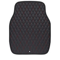BONFORM カーマット キルトレザーマット ブラック 4点セット ダイヤキルトステッチ1台分 6493-07BK 1個（直送品）