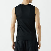 おたふく手袋 BT ドラスティックドライ ノースリーブ クルーネックシャツ ブラック SSサイズ JW-580 1枚（直送品）