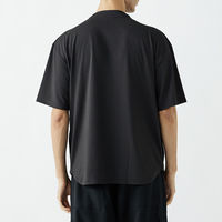 おたふく手袋 汗染み軽減 オーバーサイズ5分袖 クールTシャツ チャコール Sサイズ FB-710 1枚（直送品）