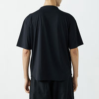 おたふく手袋 汗染み軽減 オーバーサイズ5分袖 クールTシャツ ダークネイビー Sサイズ FB-710 1枚（直送品）