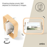 アントレックス Umbra フォトフレーム ベルウッドデスクフレーム 18.8×23.9cm 木製 ガラス ナチュラル 482879 1個（直送品）