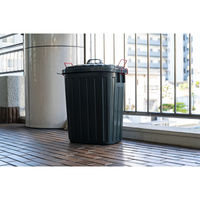 東谷 ゴミ箱 タフカン 60L 大容量 屋外 日本製 耐衝撃 フタ付き 軽い チャコールグレー 485142 1個（直送品）